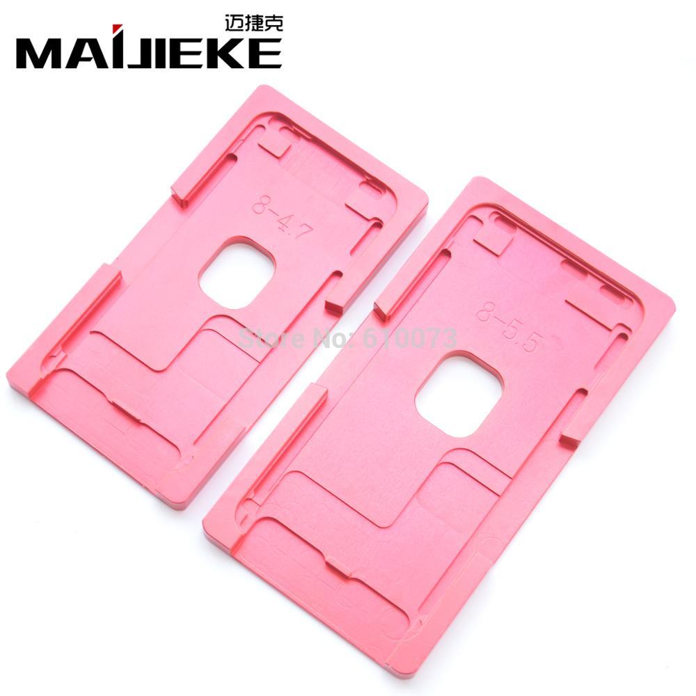 MAIJIEKE New Precision aluminium mould for iphone 8amp;8 plus X Laminator mold LCD Screen Laminating and Positioning Alignment mat