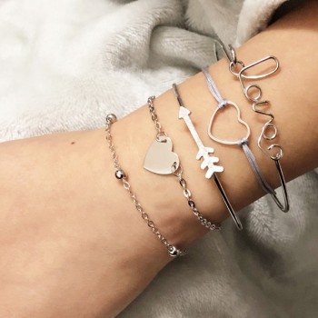Bohemian Turtle Charm Bracelets Bangles For Women Fashion Gold silver Color Strand Bracelets Sets Jewelry Party Gifts