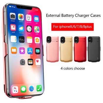 New Slim Battery Charger Case For iPhone X External Power Bank Charging Case For iPhone6/7/8 Battery Back Cover Support Audio