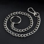 38cm Long Metal Keyring Keychain Silver Chain Hipster Pant Jean Key Wallet Belt Ring Clip Mens HipHop Jewelry Free shipping