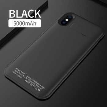 Magnetic Wireless Charging Case For iphone X 5000mAh Battery Power Bank Phone Case for iphone X Battery Charger Holder Case
