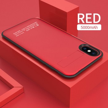Magnetic Wireless Charging Case For iphone X 5000mAh Battery Power Bank Phone Case for iphone X Battery Charger Holder Case