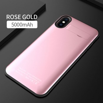 Magnetic Wireless Charging Case For iphone X 5000mAh Battery Power Bank Phone Case for iphone X Battery Charger Holder Case