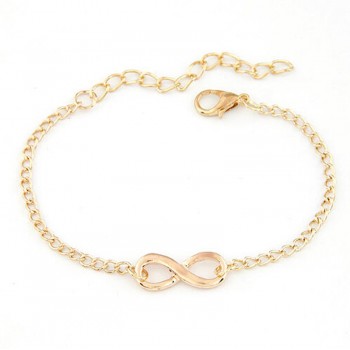 Korean New Women Men Handmade Gift Charm 8 Shape Jewelry Infinity Bracelet for Women Men unique dropshipping accessories