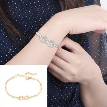 Korean New Women Men Handmade Gift Charm 8 Shape Jewelry Infinity Bracelet for Women Men unique dropshipping accessories