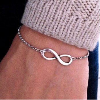Korean New Women Men Handmade Gift Charm 8 Shape Jewelry Infinity Bracelet for Women Men unique dropshipping accessories