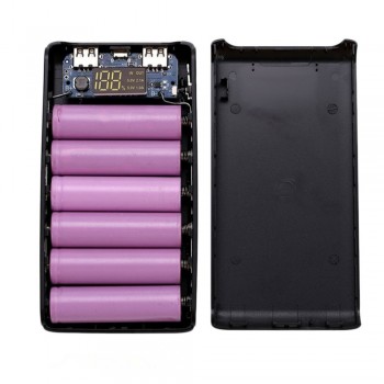 Bakeey Mobile Phone 6 x 18650 Battery Charger Case DIY LCD Screen Digital Display Battery Power Bank Case Shell