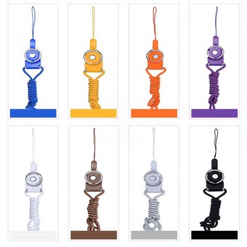 Two in One Strap Two Piece Set Split Rotation Mobile Phone Fastened Ring Shell Rope Mobile Phone Rope Straps