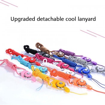 Two in One Strap Two Piece Set Split Rotation Mobile Phone Fastened Ring Shell Rope Mobile Phone Rope Straps