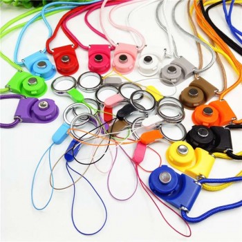 Two in One Strap Two Piece Set Split Rotation Mobile Phone Fastened Ring Shell Rope Mobile Phone Rope Straps