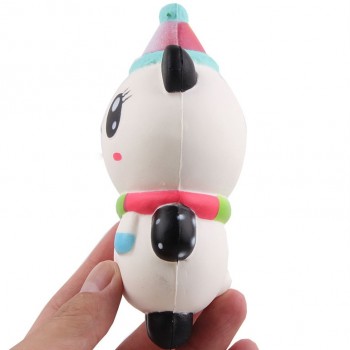2018 New Cute Cartoon Christmas Panda Squishy Jumbo Slow Rising Phone Strap Soft Squeeze Kawaii Charms Cake Ice Cream Kid Gifts