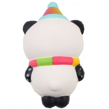 2018 New Cute Cartoon Christmas Panda Squishy Jumbo Slow Rising Phone Strap Soft Squeeze Kawaii Charms Cake Ice Cream Kid Gifts