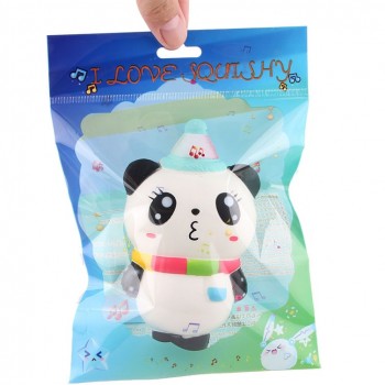 2018 New Cute Cartoon Christmas Panda Squishy Jumbo Slow Rising Phone Strap Soft Squeeze Kawaii Charms Cake Ice Cream Kid Gifts