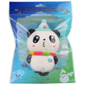2018 New Cute Cartoon Christmas Panda Squishy Jumbo Slow Rising Phone Strap Soft Squeeze Kawaii Charms Cake Ice Cream Kid Gifts