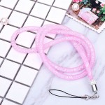 Etmakit  Top Crystal Neck Necklace Strap Lanyard U Disk ID Work Card Mobile Cell Phone Chain Straps Keychain phone Hang Rope
