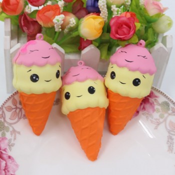Big Jumbo Cute Kawaii Ice Cream Squishy Squeeze Squishi Squshy Toy Slow Rising for Adults Relieves Stress Anxiety Decoration