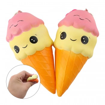 Big Jumbo Cute Kawaii Ice Cream Squishy Squeeze Squishi Squshy Toy Slow Rising for Adults Relieves Stress Anxiety Decoration