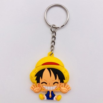 3D Anime Figure Pokemon Go Keychain PVC Cartoon Pocket Monsters Pikachu Naruto Pendant Key Chain Key Ring Kids Key Holder Gift