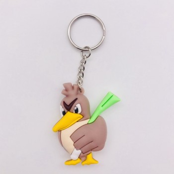 3D Anime Figure Pokemon Go Keychain PVC Cartoon Pocket Monsters Pikachu Naruto Pendant Key Chain Key Ring Kids Key Holder Gift