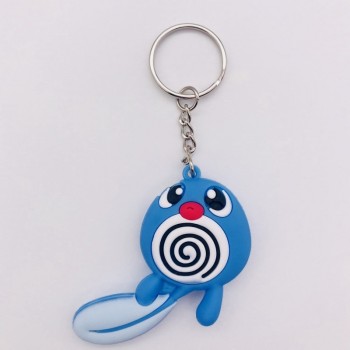 3D Anime Figure Pokemon Go Keychain PVC Cartoon Pocket Monsters Pikachu Naruto Pendant Key Chain Key Ring Kids Key Holder Gift