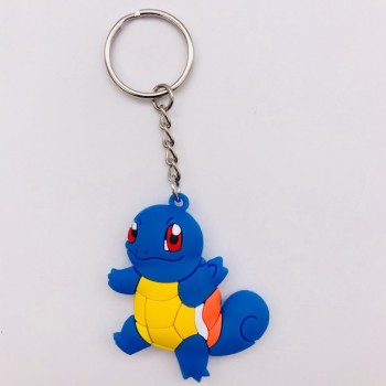 3D Anime Figure Pokemon Go Keychain PVC Cartoon Pocket Monsters Pikachu Naruto Pendant Key Chain Key Ring Kids Key Holder Gift