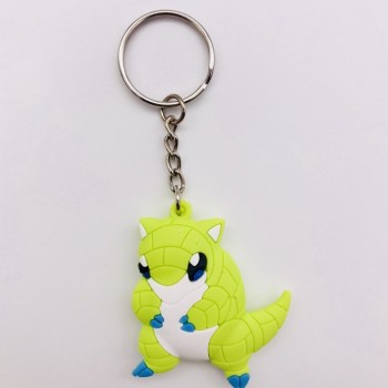 3D Anime Figure Pokemon Go Keychain PVC Cartoon Pocket Monsters Pikachu Naruto Pendant Key Chain Key Ring Kids Key Holder Gift