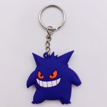 3D Anime Figure Pokemon Go Keychain PVC Cartoon Pocket Monsters Pikachu Naruto Pendant Key Chain Key Ring Kids Key Holder Gift
