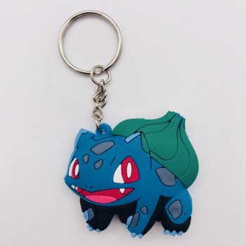 3D Anime Figure Pokemon Go Keychain PVC Cartoon Pocket Monsters Pikachu Naruto Pendant Key Chain Key Ring Kids Key Holder Gift