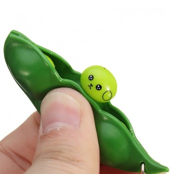 Funny Green Extrusion Mini Bean Squishy Slow rising Toys Ball Squeeze Soft Pendant Anti Stress fun Gadgets Phone Strap Key chain