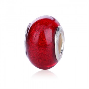 2018 Free Shipping European Colorful Lampwork Glass Beads Murano Aolly Charm Bead Fit Pandora For Girl DIY Bracelets amp; Bangles