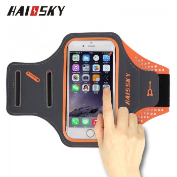 HAISSKY Running Sport Waterproof Armband For iPhone X 8 7 6 6s Plus Touch Screen Cover For Samsung S9 S8 S7 Phone Arm Band Case