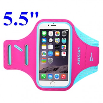 HAISSKY Running Sport Waterproof Armband For iPhone X 8 7 6 6s Plus Touch Screen Cover For Samsung S9 S8 S7 Phone Arm Band Case