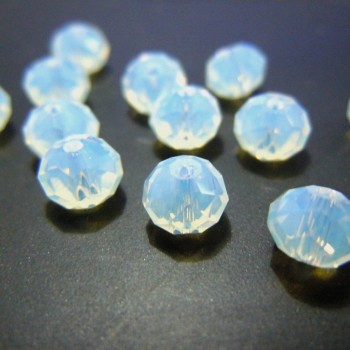 Isywaka Mixed Colors 4*6mm 50pcs Rondelle  Austria faceted Crystal Glass Beads Loose Spacer Round Beads for Jewelry Making