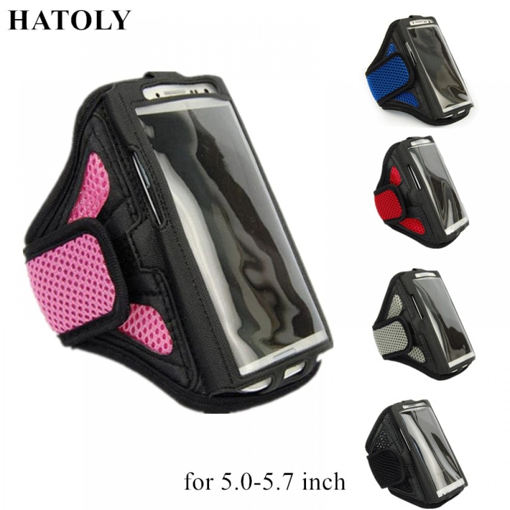 HATOLY Running Sport Bags Arm band Case For 5.0-5.7 inch Phone Case For Apple iPhone 8 Plus Smartphones Sports Phone Bags lt;