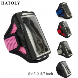 HATOLY Running Sport Bags Arm band Case For 5.0-5.7 inch Phone Case For Apple iPhone 8 Plus Smartphones Sports Phone Bags lt;