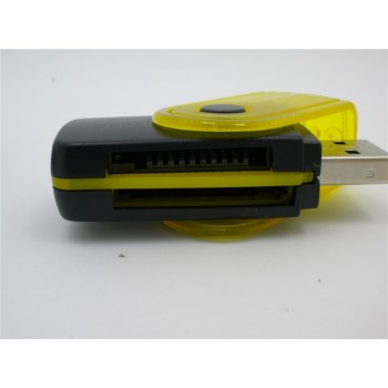 On sale  4in1 USB 2.0 High Speed Multi-Function All IN 1 MS M2 SDHC TF MMC Micro SD U-Flash Memory Card Reader adapter
