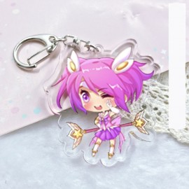 League of New Legends Acrylic keychain LOL Soraka Lee Sin Jinx ashe funny cute pendant Jewelry Accessory Chaveiro Llaveros gifts