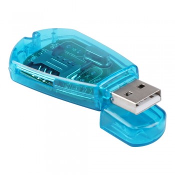 Hot sale ! Blue SIM Card Reader Copy/Cloner/Writer/Backup Kit SIM Card Reader GSM CDMA + CD Cellphone SMS Backup