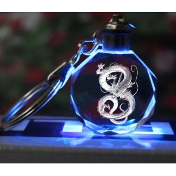 Fancyamp;Fantasy Light Up Dragon Ball  Super Saiyan Crystal Keyring Son Goku Vegeta Trunks Buu Kame-Sennin Keychain LED Pendant
