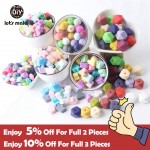 Silicone Beads BPA Free Silicone Teether 50pc 14mm Baby Teething Jewelry Making Beads DIY Teether Beads Baby Products Lets Make