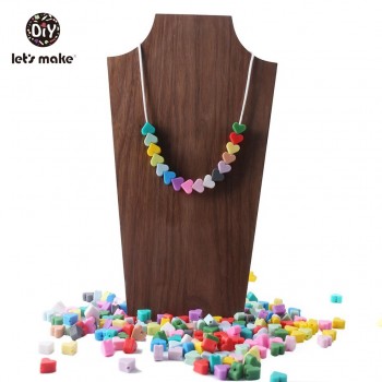 Silicone Beads BPA Free Silicone Teether 50pc 14mm Baby Teething Jewelry Making Beads DIY Teether Beads Baby Products Lets Make