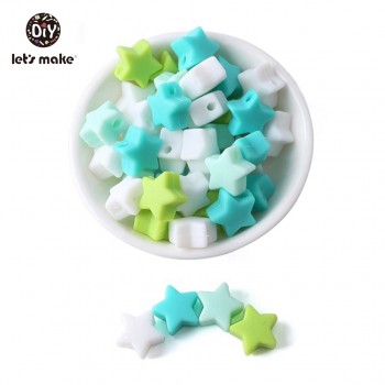 Silicone Beads BPA Free Silicone Teether 50pc 14mm Baby Teething Jewelry Making Beads DIY Teether Beads Baby Products Lets Make