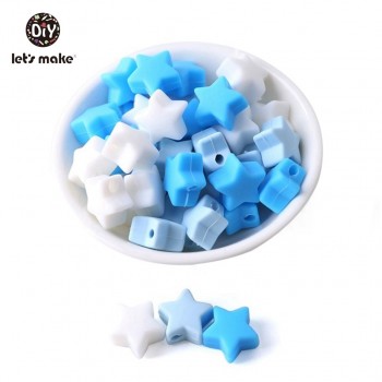 Silicone Beads BPA Free Silicone Teether 50pc 14mm Baby Teething Jewelry Making Beads DIY Teether Beads Baby Products Lets Make