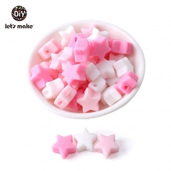 Silicone Beads BPA Free Silicone Teether 50pc 14mm Baby Teething Jewelry Making Beads DIY Teether Beads Baby Products Lets Make