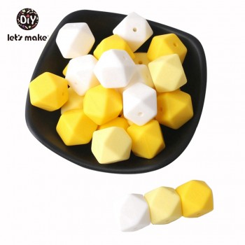 Silicone Beads BPA Free Silicone Teether 50pc 14mm Baby Teething Jewelry Making Beads DIY Teether Beads Baby Products Lets Make