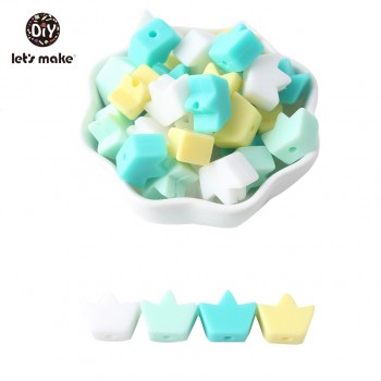 Silicone Beads BPA Free Silicone Teether 50pc 14mm Baby Teething Jewelry Making Beads DIY Teether Beads Baby Products Lets Make