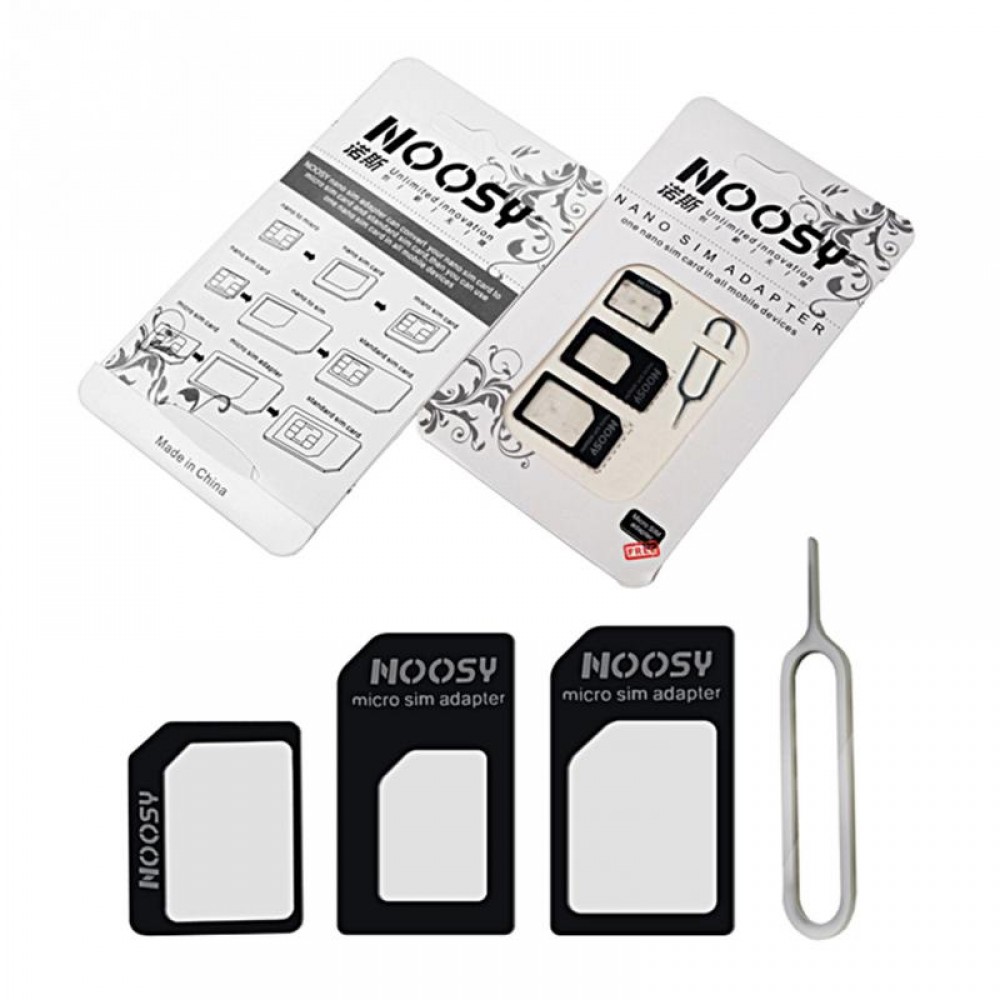 4 in 1 Smart Phone Accessories Nano Sim Card Adapters+Micro Sim +Stander Sim Card SIM Card amp; Tools For Iphone 4 4S 5 5S 5C