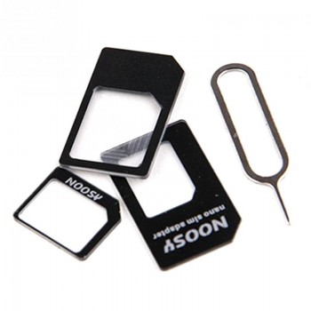 4 in 1 Smart Phone Accessories Nano Sim Card Adapters+Micro Sim +Stander Sim Card SIM Card amp; Tools For Iphone 4 4S 5 5S 5C