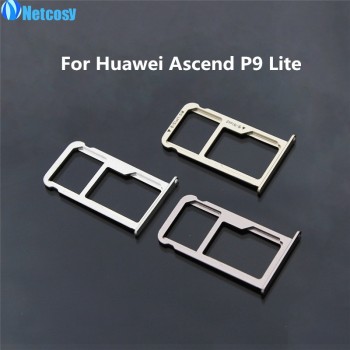 Netcosy For Huawei P9 P9 lite New SIM Card Tray Holder With Micro SD Card Tray Slot Holder replacement Part For Huawei Ascend P9