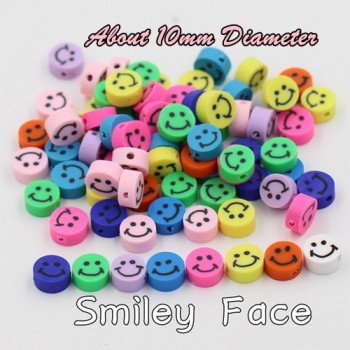 (Mixed 50 PCS/Pack) Fimo beads Fruit animal Square Style Polymer Clay Spacer Loose Beads For DIY Bracelet Necklace Accessories